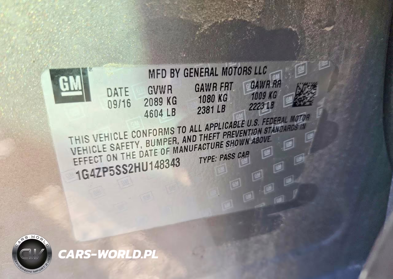 2017 Buick Lacrosse Essence VIN:1G4ZP5SS2HU148343 - 12