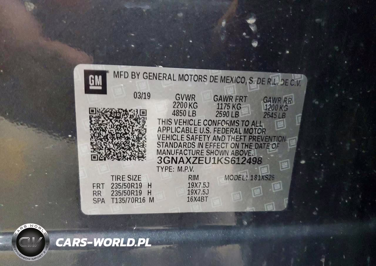 2019 Chevrolet Equinox Premier VIN:3GNAXZEU1KS612498 - 13