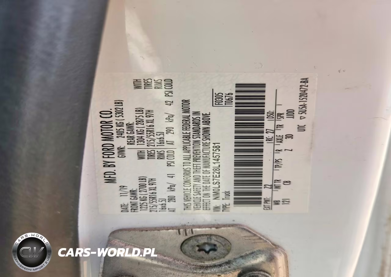 2020 Ford Transit Connect Xl VIN:NM0LS7E28L1457581 - 12