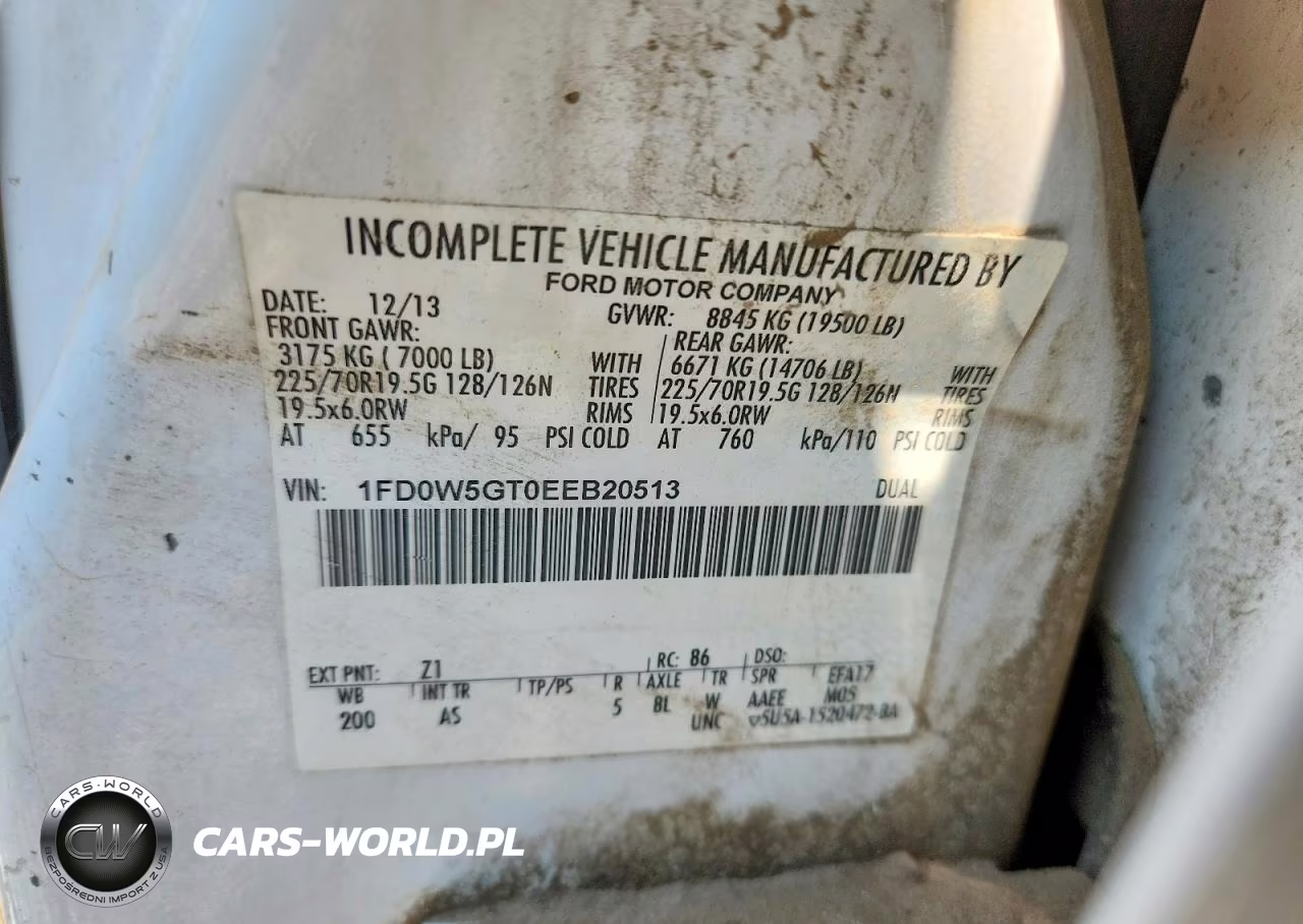 2014 Ford F550 Xl VIN:1FD0W5GT0EEB20513 - 12