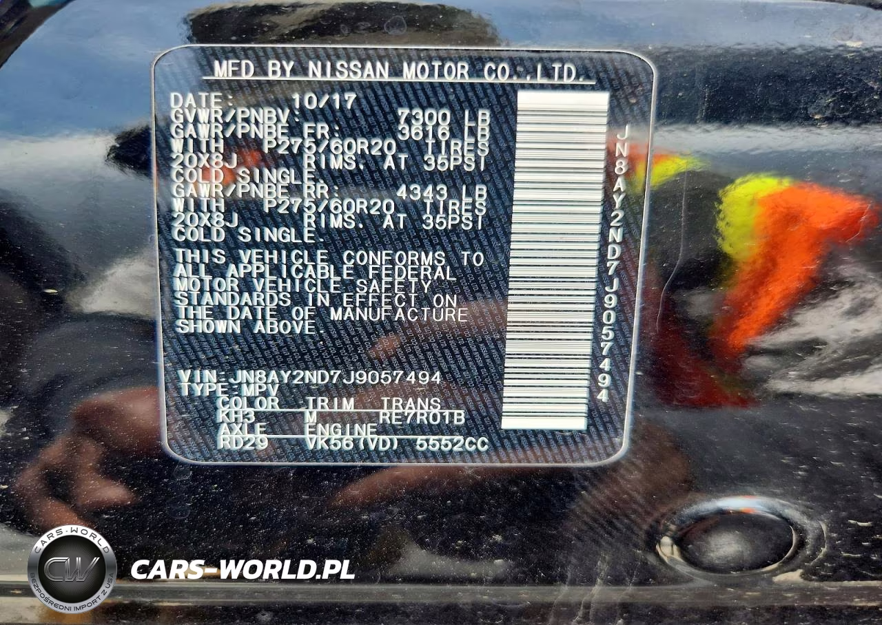 2018 Nissan Armada Sl VIN:JN8AY2ND7J9057494 - 13