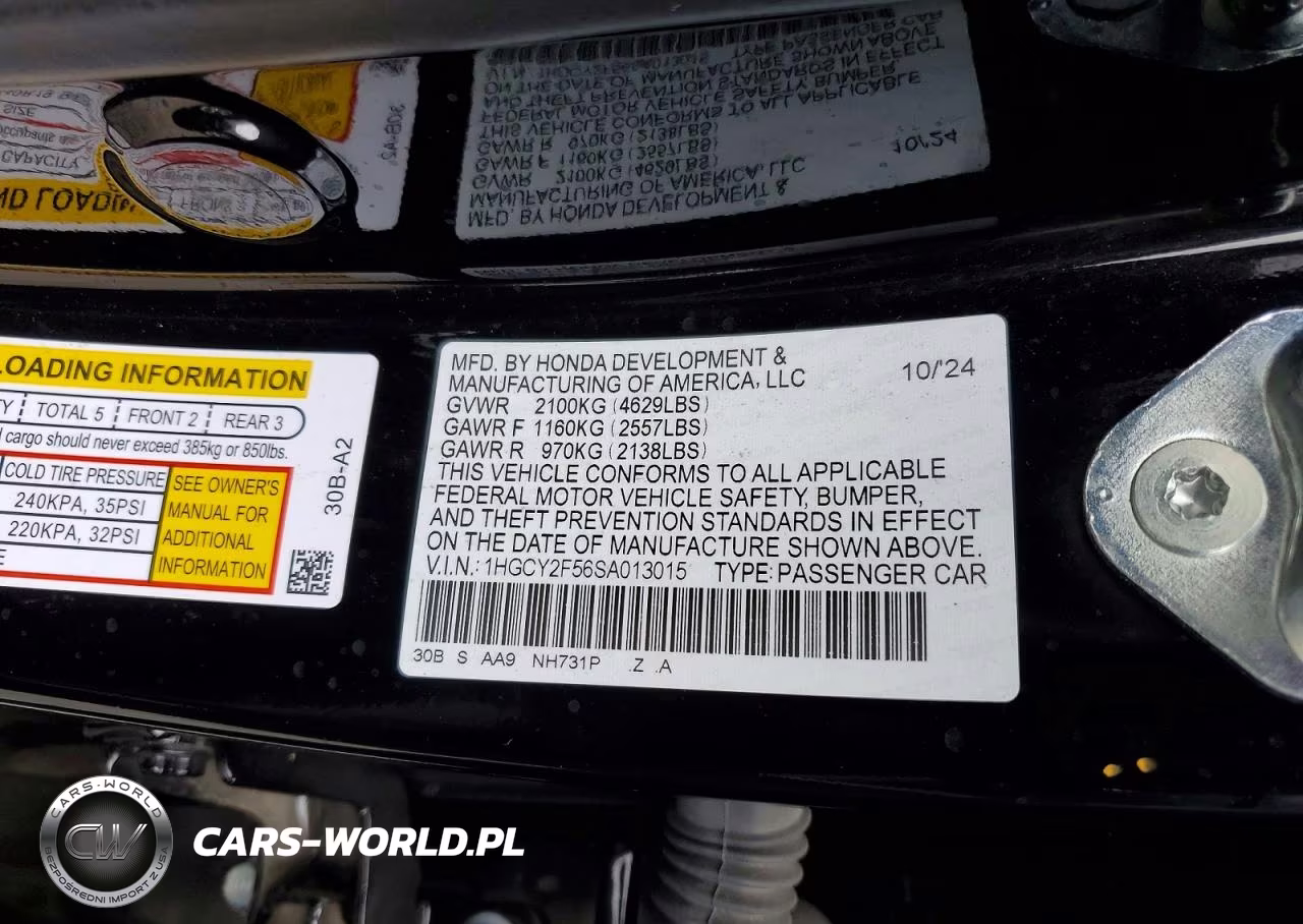 2025 Honda Accord Hybrid Sport VIN:1HGCY2F56SA013015 - 12