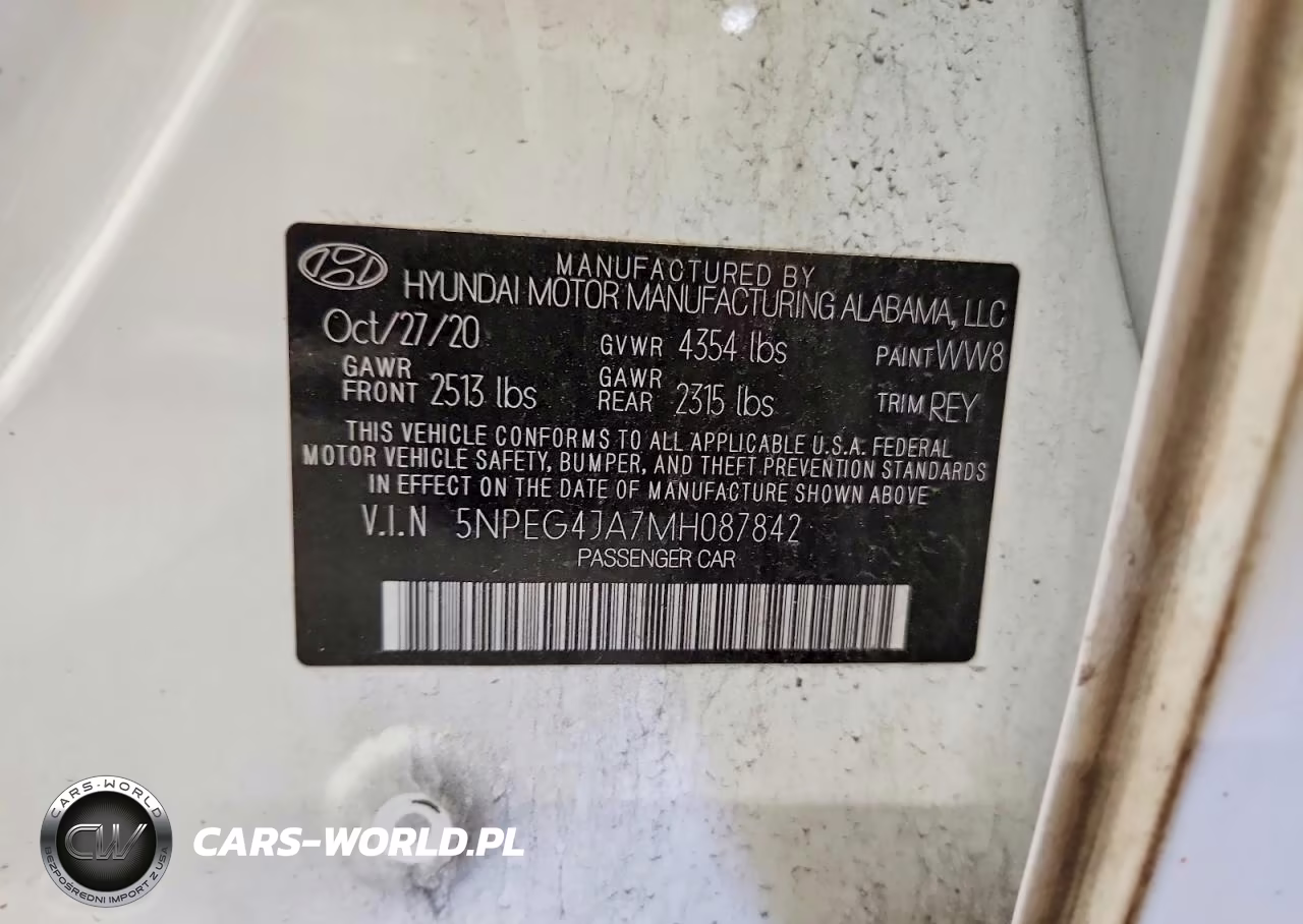 2021 Hyundai Sonata Se VIN:5NPEG4JA7MH087842 - 12