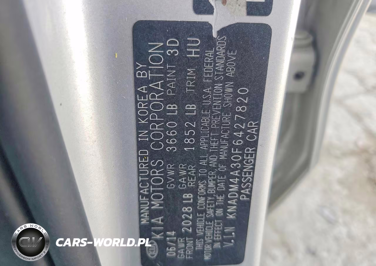 2015 Kia Rio Lx VIN:KNADM4A30F6427820 - 12