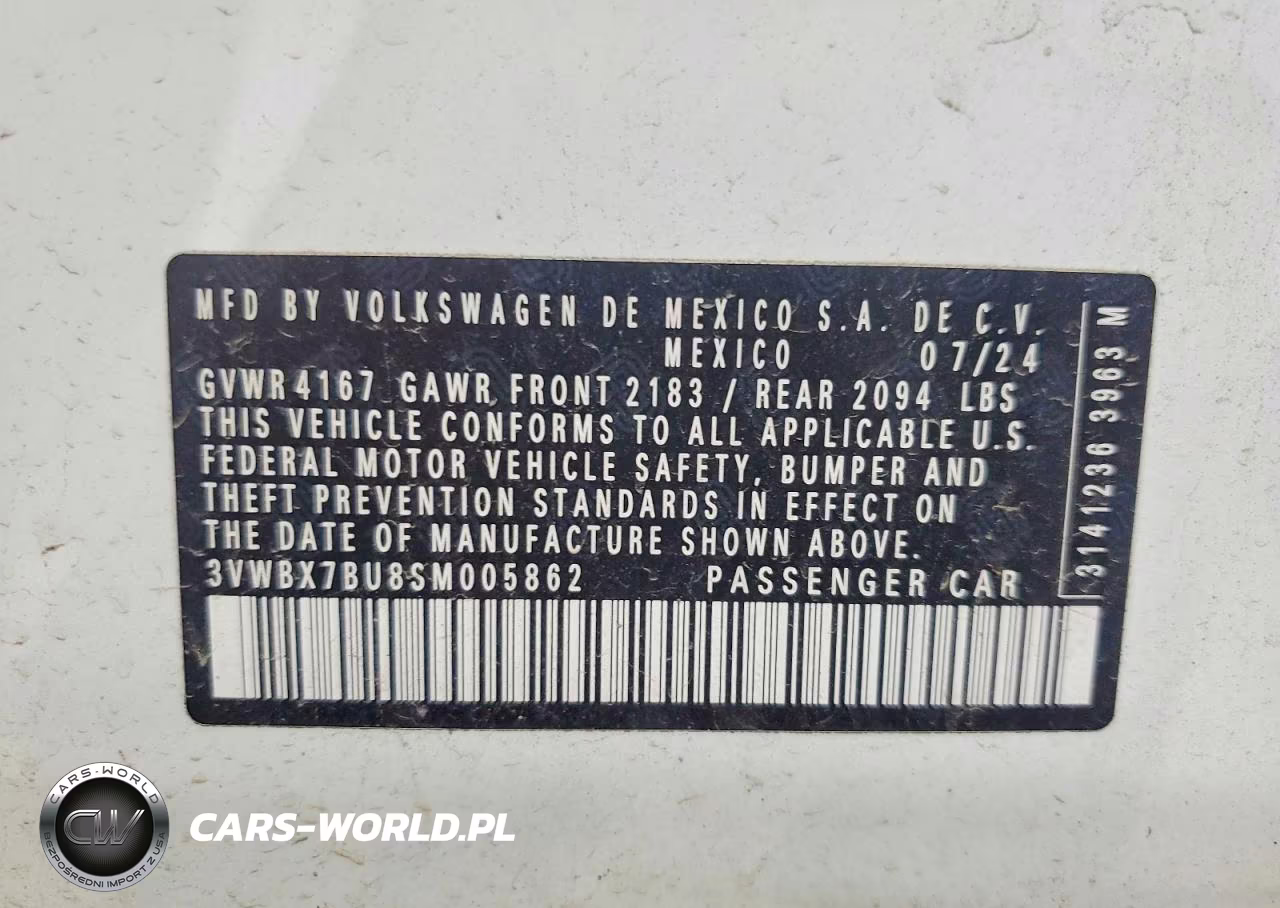 2025 Volkswagen Jetta Sport VIN:3VWBX7BU8SM005862 - 12