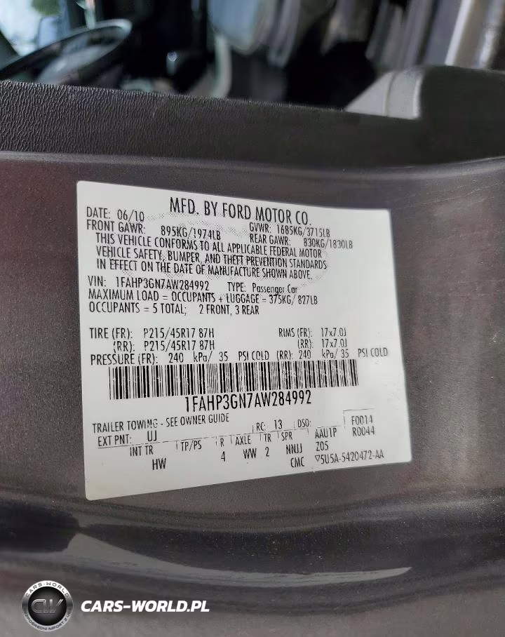 2010 Ford Focus Ses VIN:1FAHP3GN7AW284992 - 12