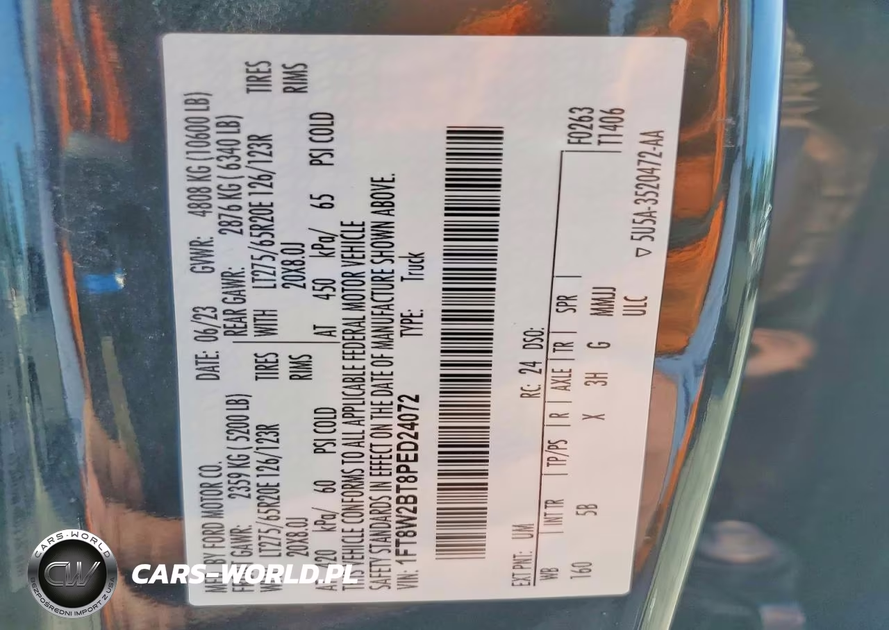 2023 Ford F250 Super Duty VIN:1FT8W2BT8PED24072 - 13
