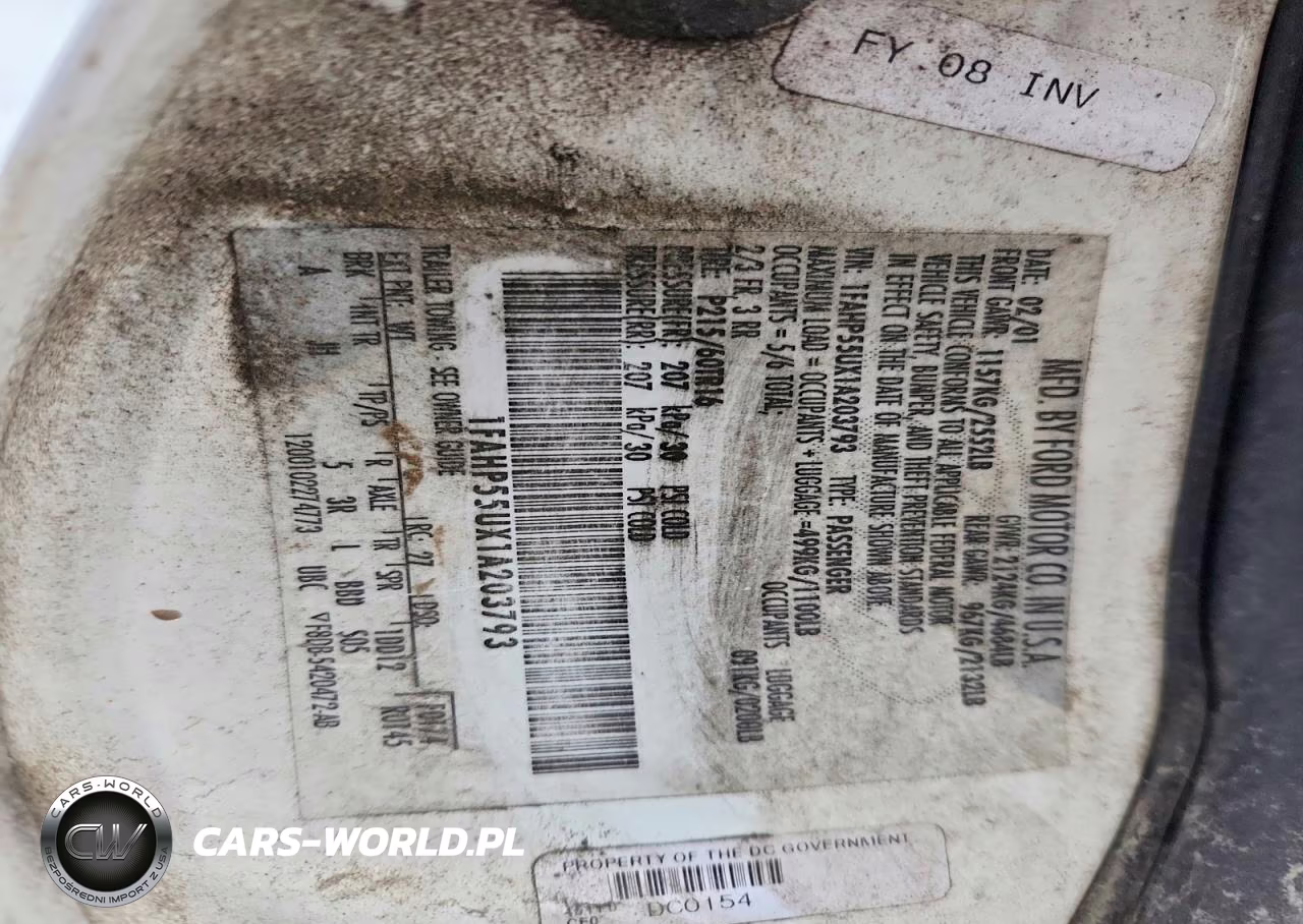 2001 Ford Taurus Ses VIN:1FAHP55UX1A203793 - 12