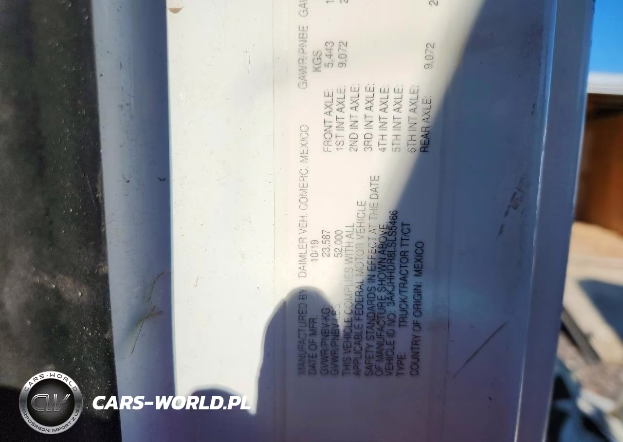 2020 Freightliner Cascadia 126 VIN:3AKJHHDR8LSLS5466 - 13