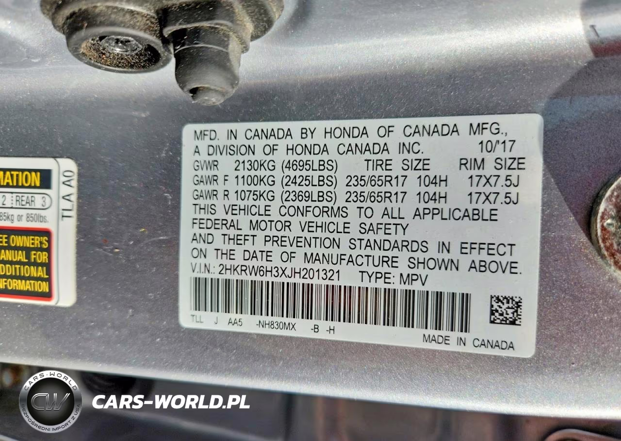 2018 Honda Cr-V Lx VIN:2HKRW6H3XJH201321 - 13