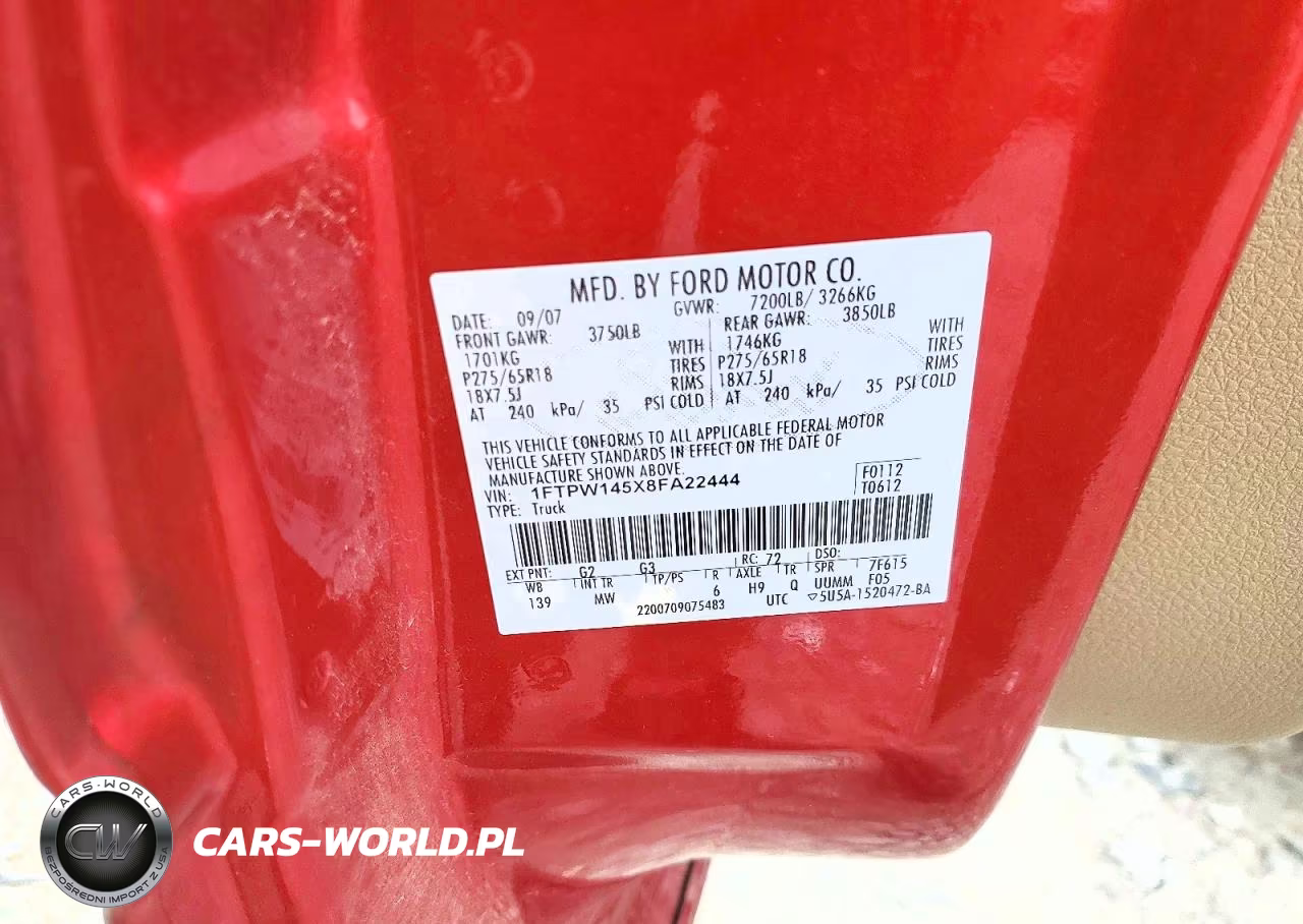 2008 Ford F150 Supercrew VIN:1FTPW145X8FA22444 - 12