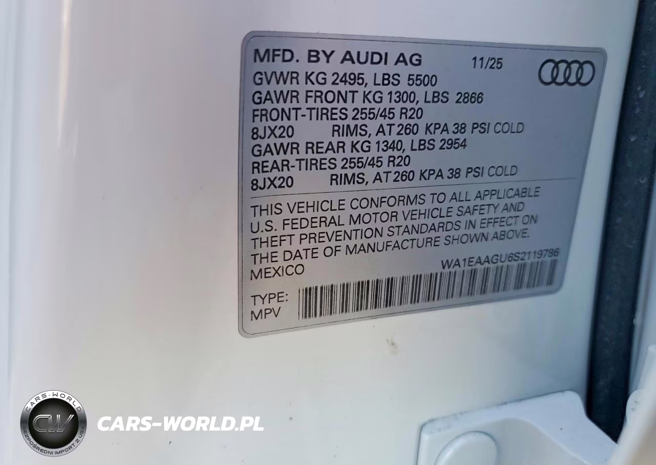 2025 Audi Q5 Sportback Premium Plus VIN:WA1EAAGU6S2119786 - 14