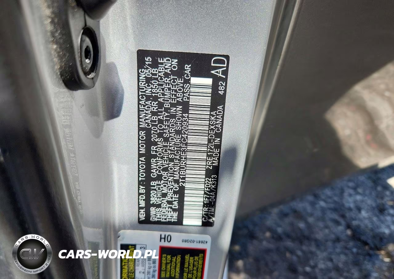 2015 Toyota Corolla S Plus VIN:2T1BURHE3FC420934 - 12