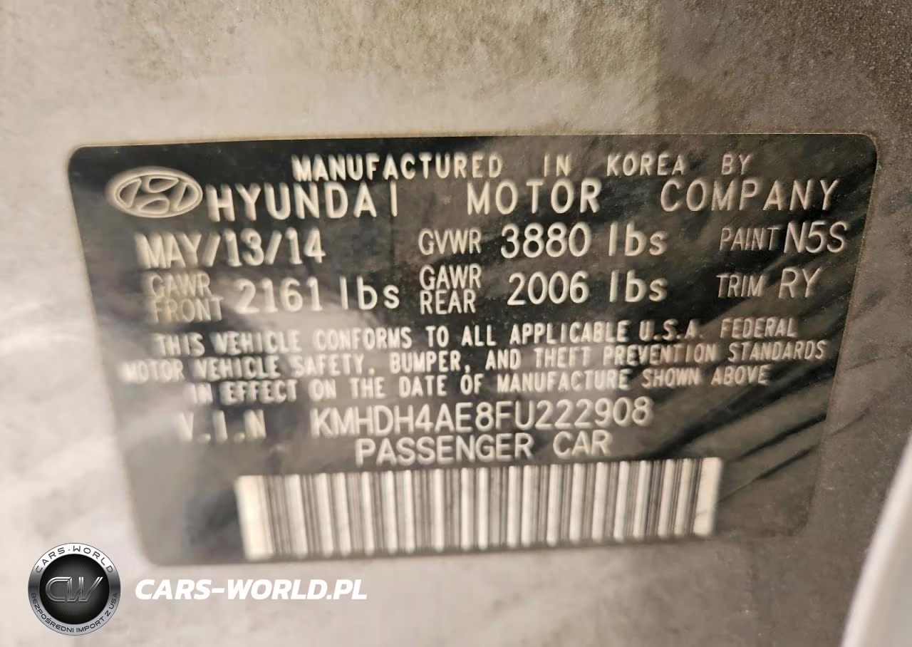 2015 Hyundai Elantra Limited VIN:KMHDH4AE8FU222908 - 12