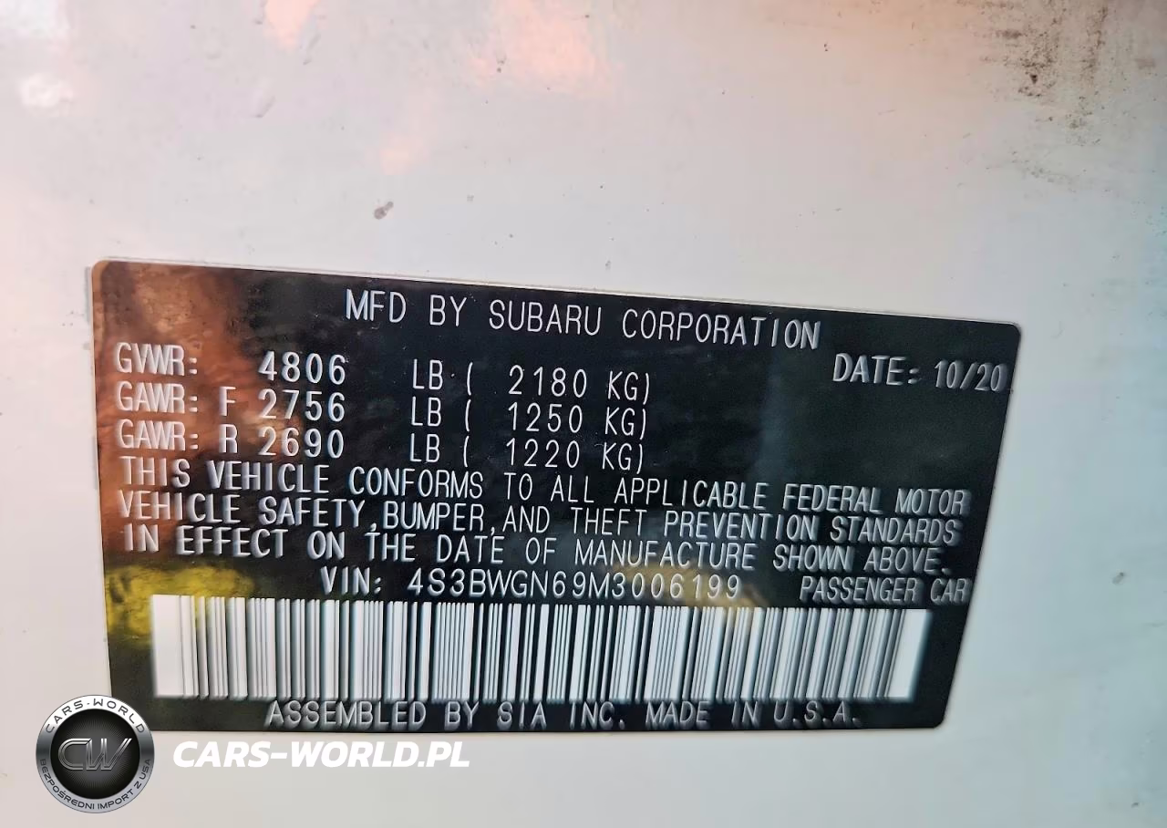 2021 Subaru Legacy Limited Xt VIN:4S3BWGN69M3006199 - 12
