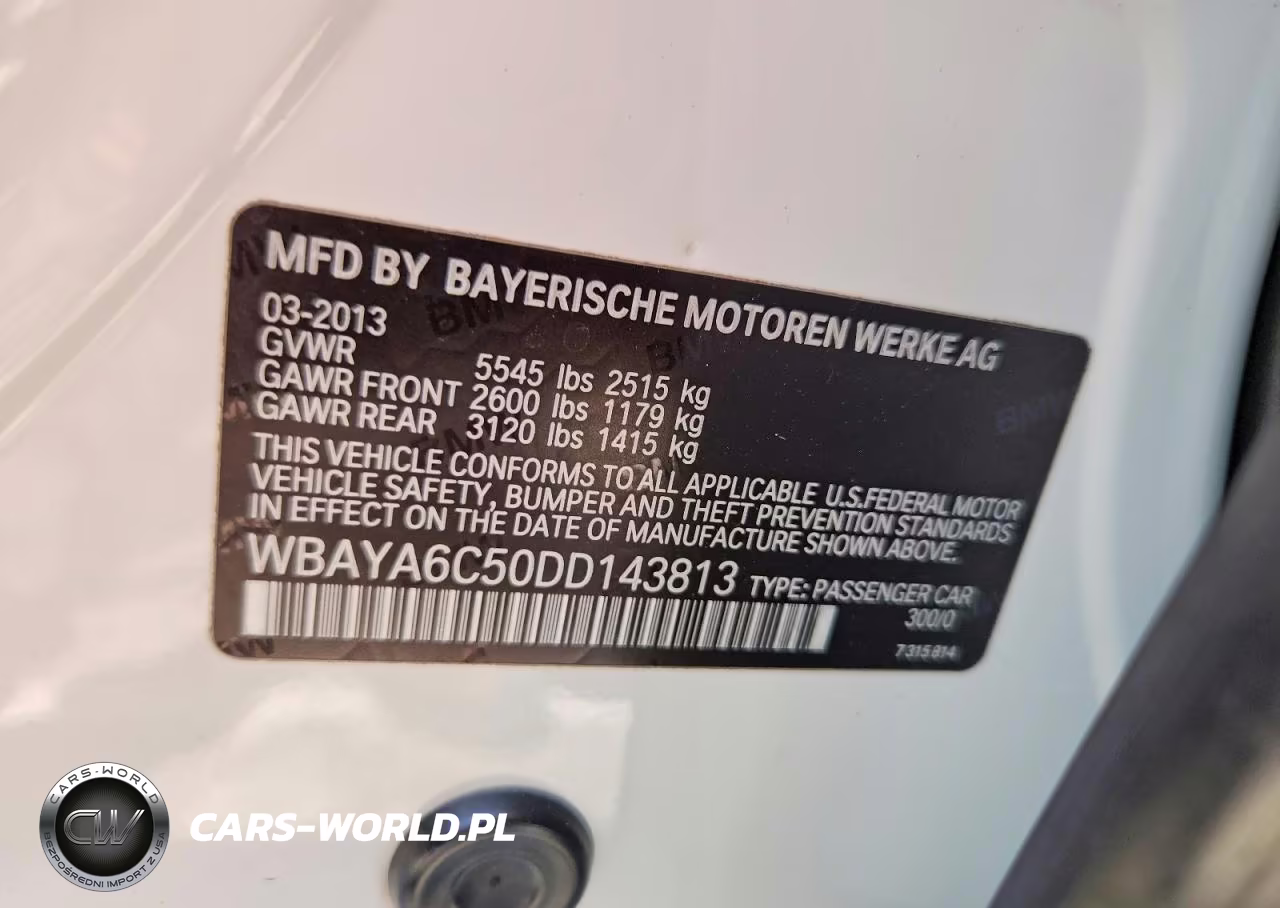 2013 BMW 740 I VIN:WBAYA6C50DD143813 - 13