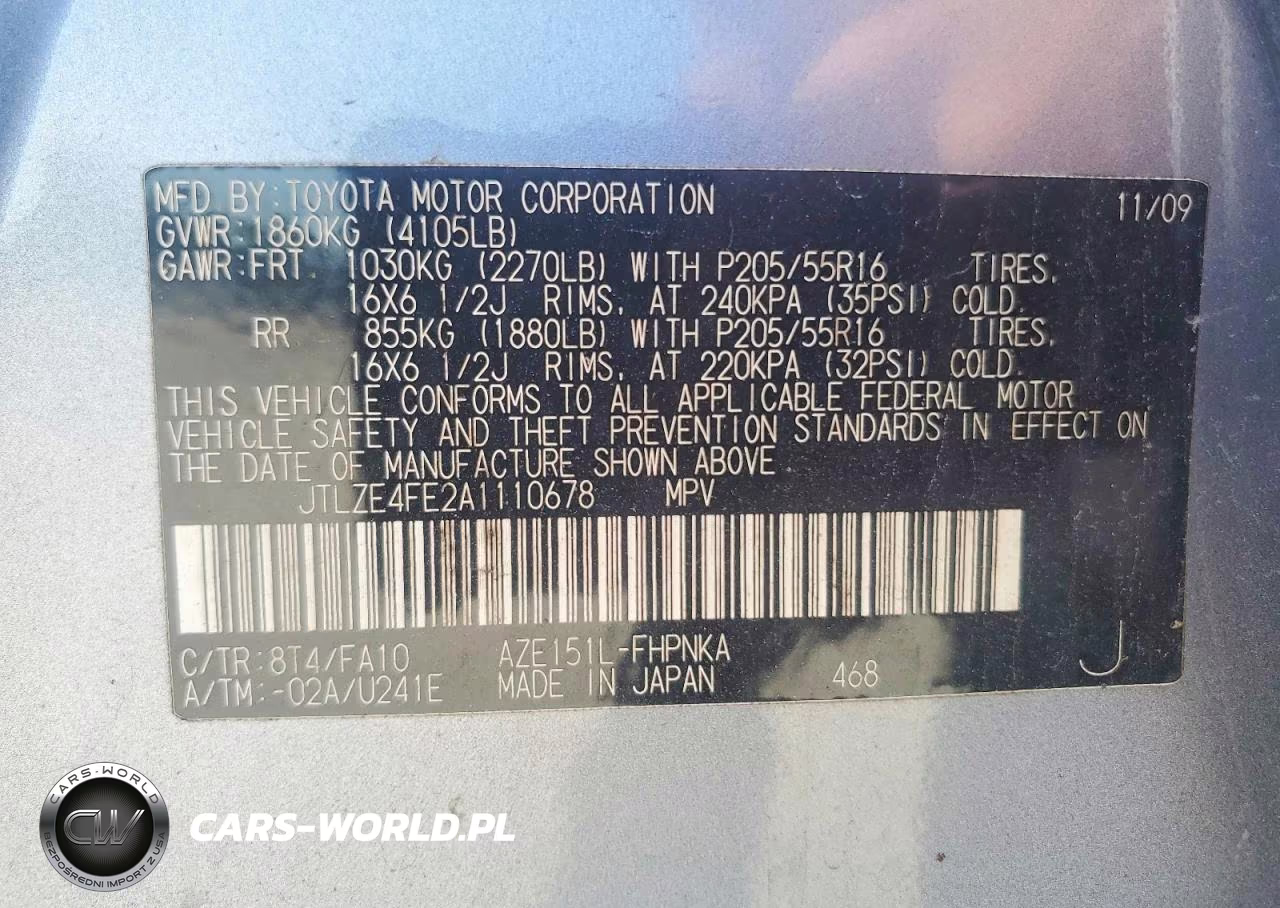 2010 Toyota Scion Xb VIN:JTLZE4FE2A1110678 - 12