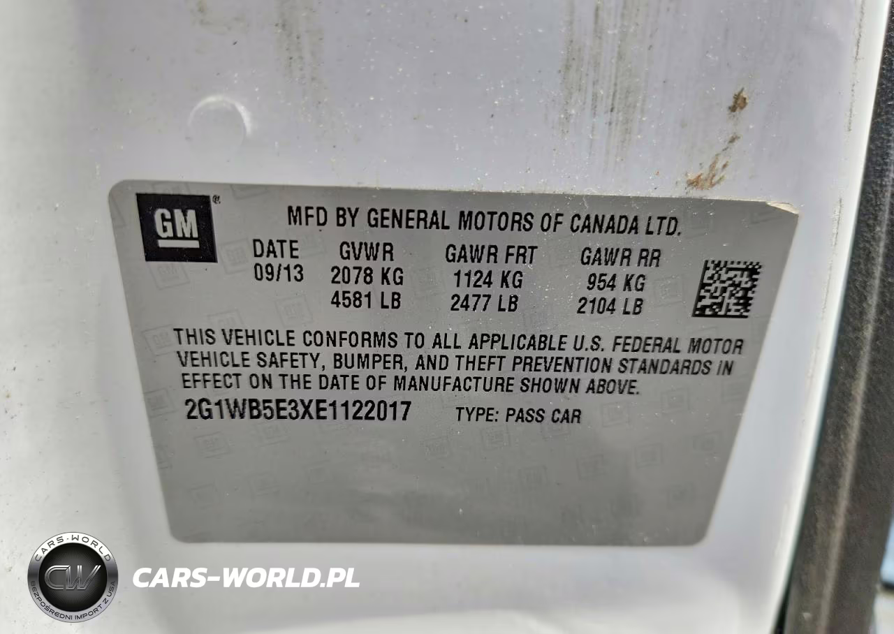 2014 Chevrolet Impala Limited Lt VIN:2G1WB5E3XE1122017 - 12