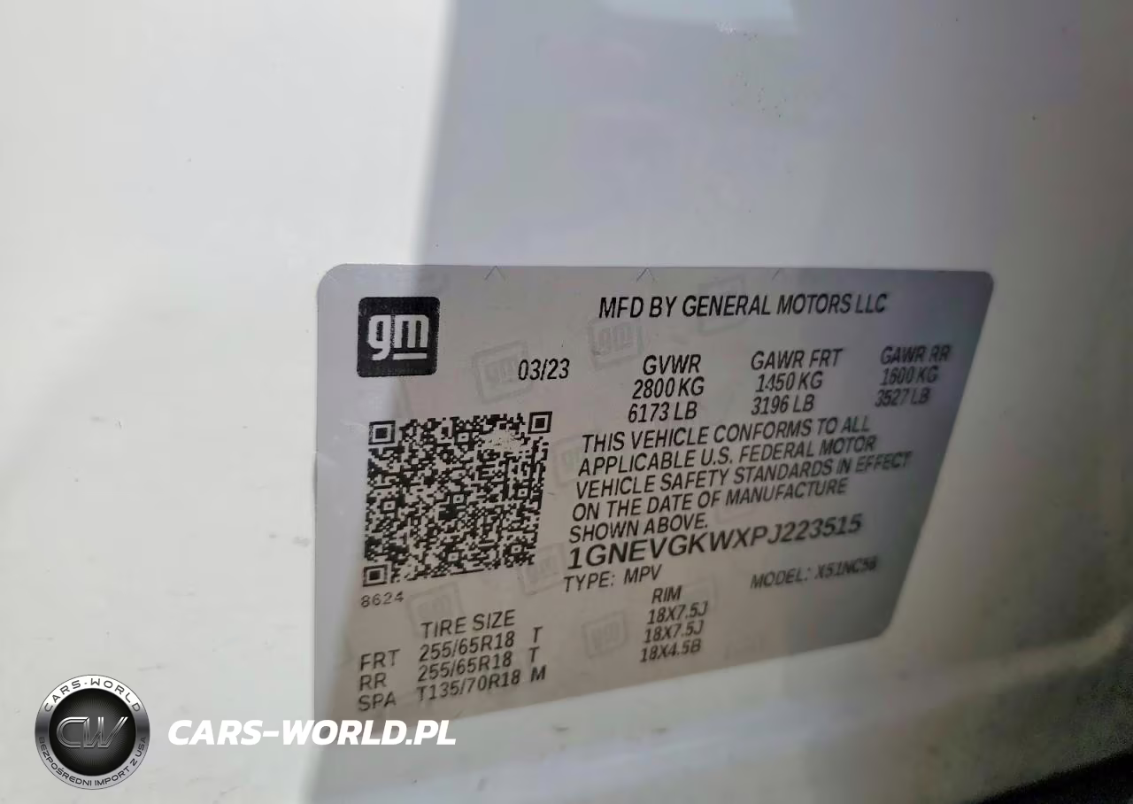 2023 Chevrolet Traverse Lt VIN:1GNEVGKWXPJ223515 - 13