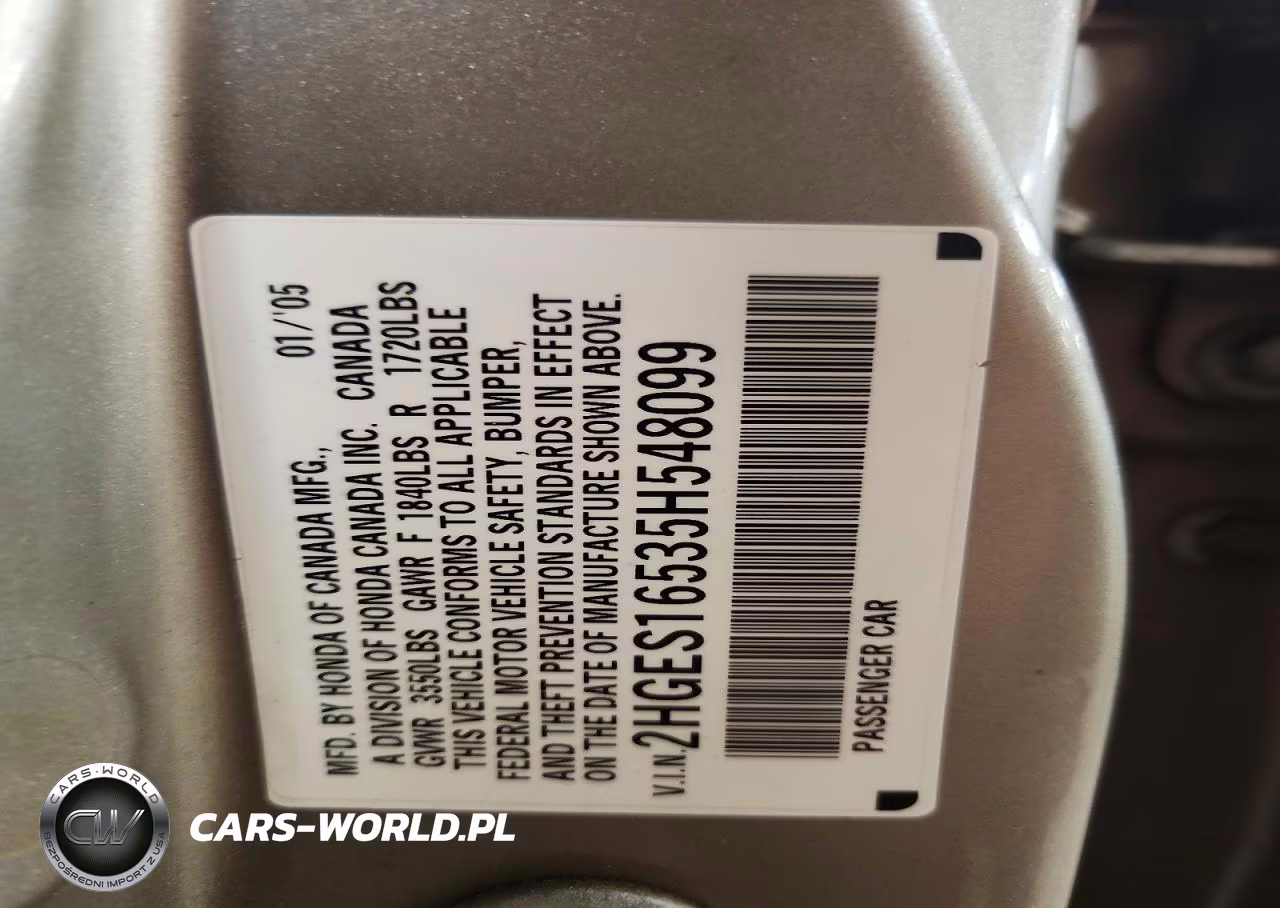 2005 Honda Civic Lx VIN:2HGES16535H548099 - 12