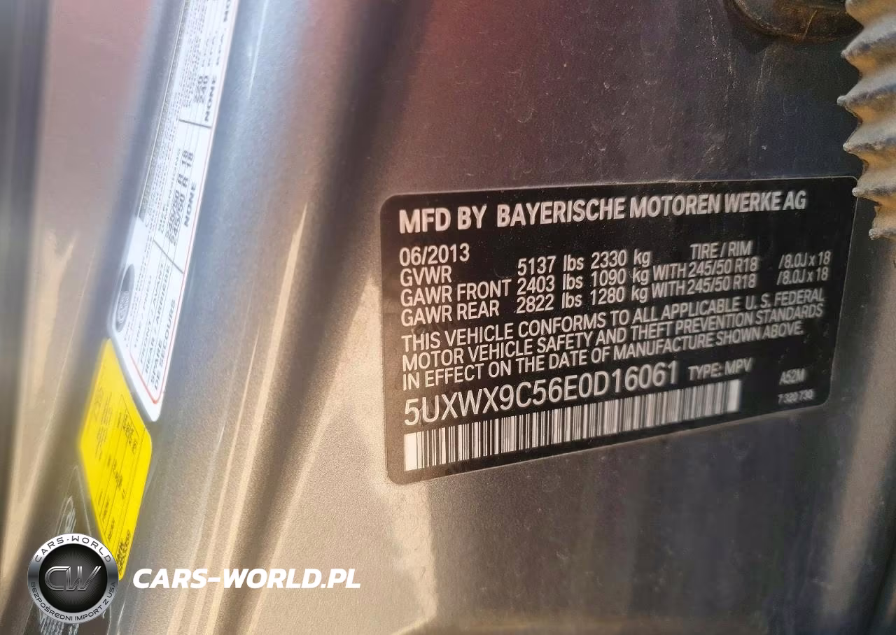 2014 BMW X3 xDrive28I VIN:5UXWX9C56E0D16061 - 12