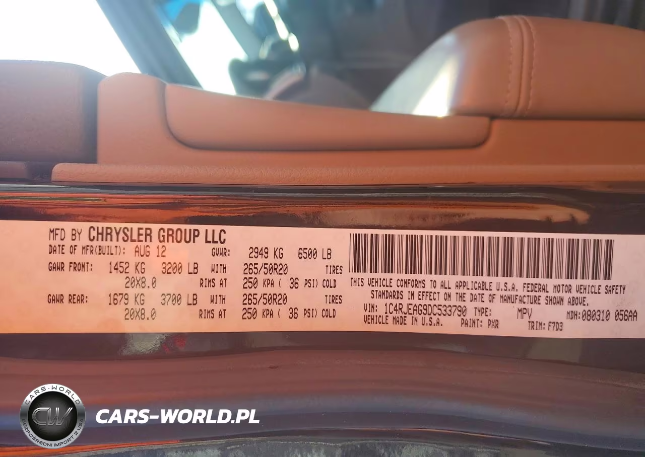 2013 Jeep Grand Cherokee Laredo VIN:1C4RJEAG9DC533790 - 12