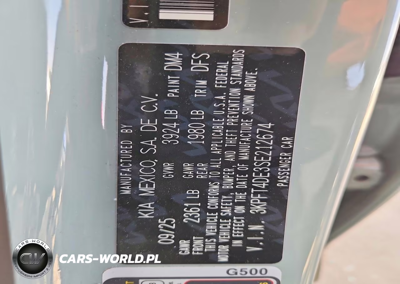 2025 Kia K4 Lxs VIN:3KPFT4DE3SE212674 - 12