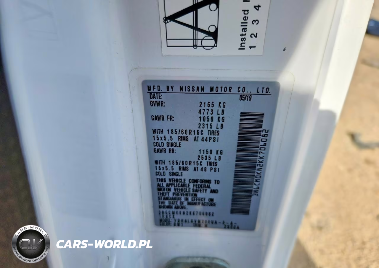 2019 Nissan Nv200 Sv VIN:3N6CM0KN2KK706082 - 12