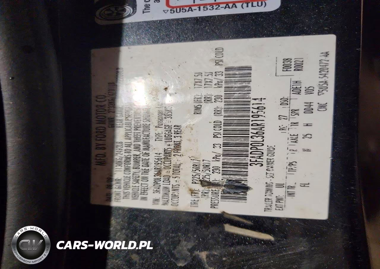 2010 Ford Fusion Hybrid VIN:3FADP0L36AR195614 - 12