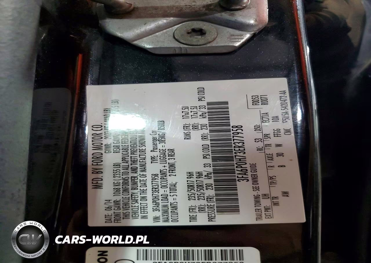 2014 Ford Fusion Se VIN:3FA6P0H73ER377958 - 12