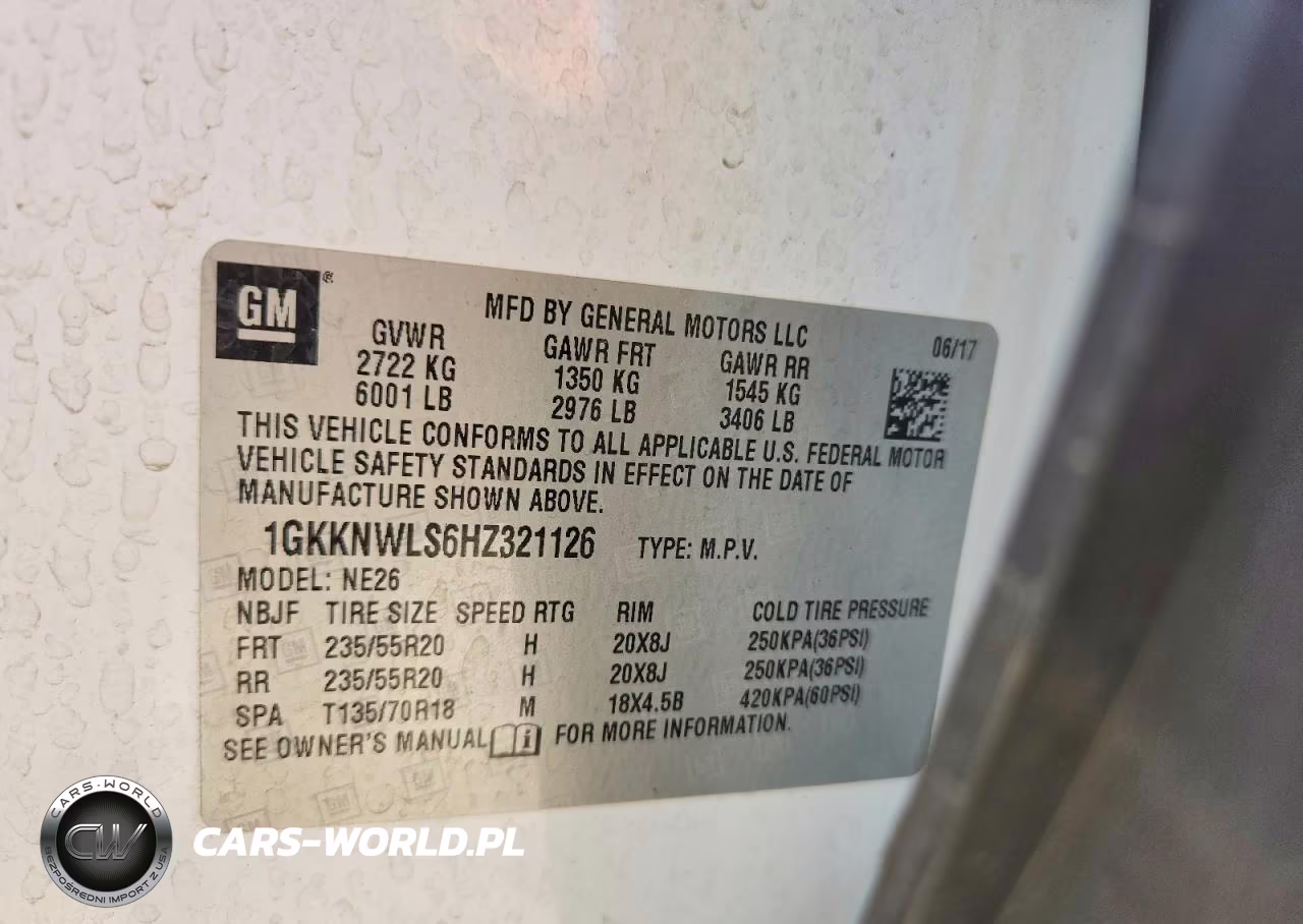 2017 GMC Acadia Slt-2 VIN:1GKKNWLS6HZ321126 - 13