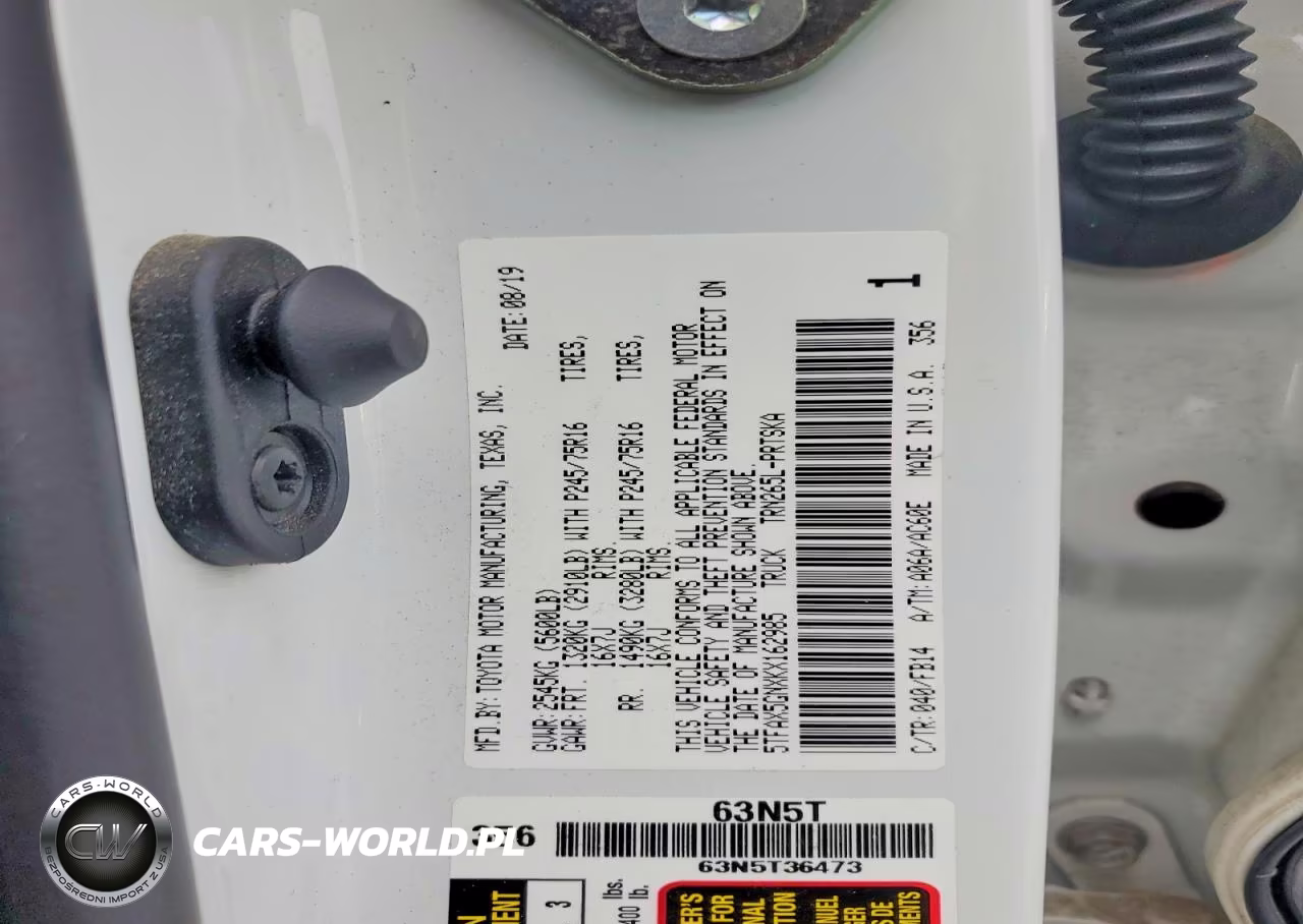 2019 Toyota Tacoma Sr VIN:5TFAX5GNXKX162985 - 12