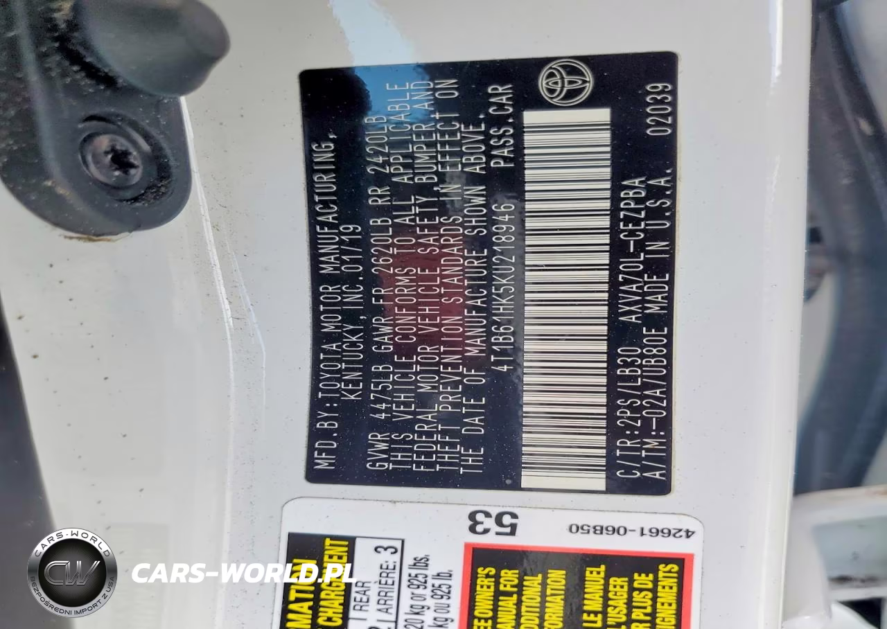 2019 Toyota Camry Xse VIN:4T1B61HK5KU218946 - 13
