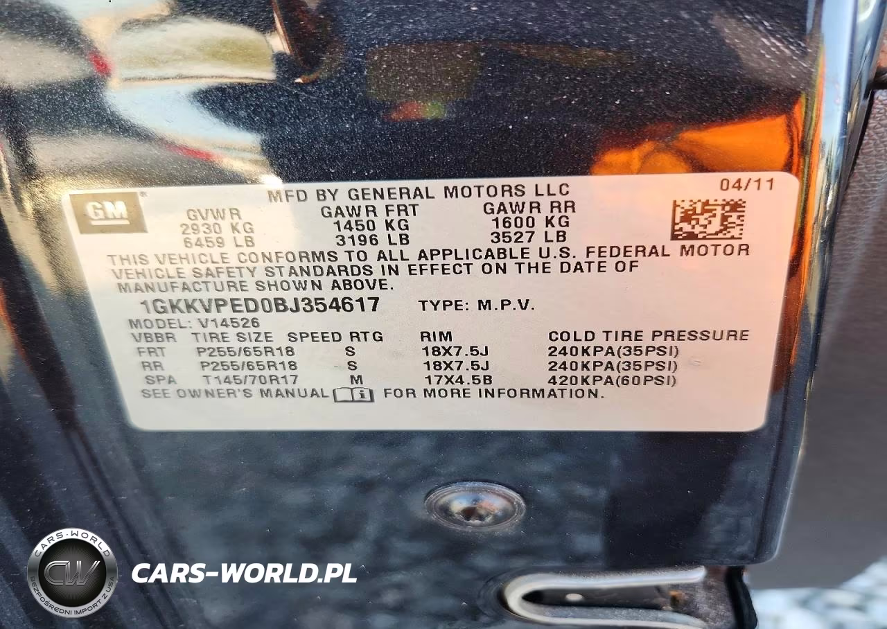 2011 GMC Acadia Sle VIN:1GKKVPED0BJ354617 - 13