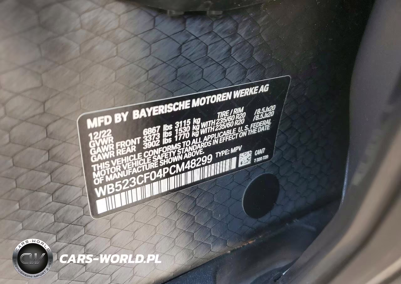 2023 BMW Ix xDrive50 VIN:WB523CF04PCM48299 - 13
