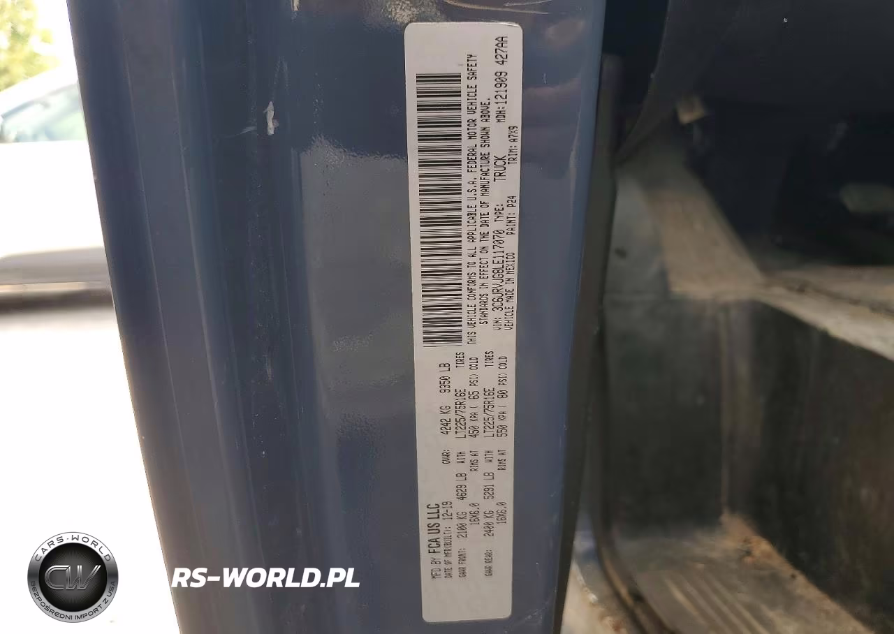 2020 Ram Promaster 3500 3500 High VIN:3C6URVJG8LE117070 - 13