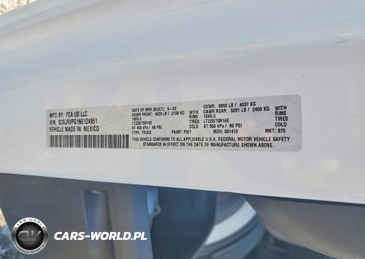 2022 Ram Promaster VIN:3C6LRVPG1NE124951 - 13