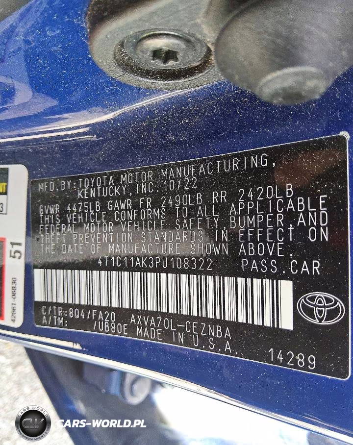 2023 Toyota Camry Le VIN:4T1C11AK3PU108322 - 12