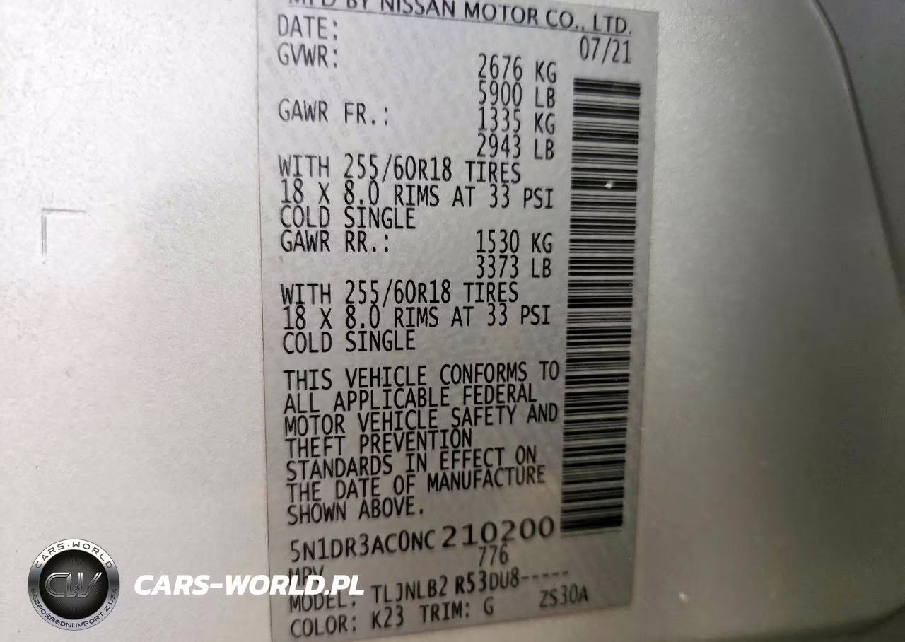 2022 Nissan Pathfinder S VIN:5N1DR3AC0NC210200 - 13