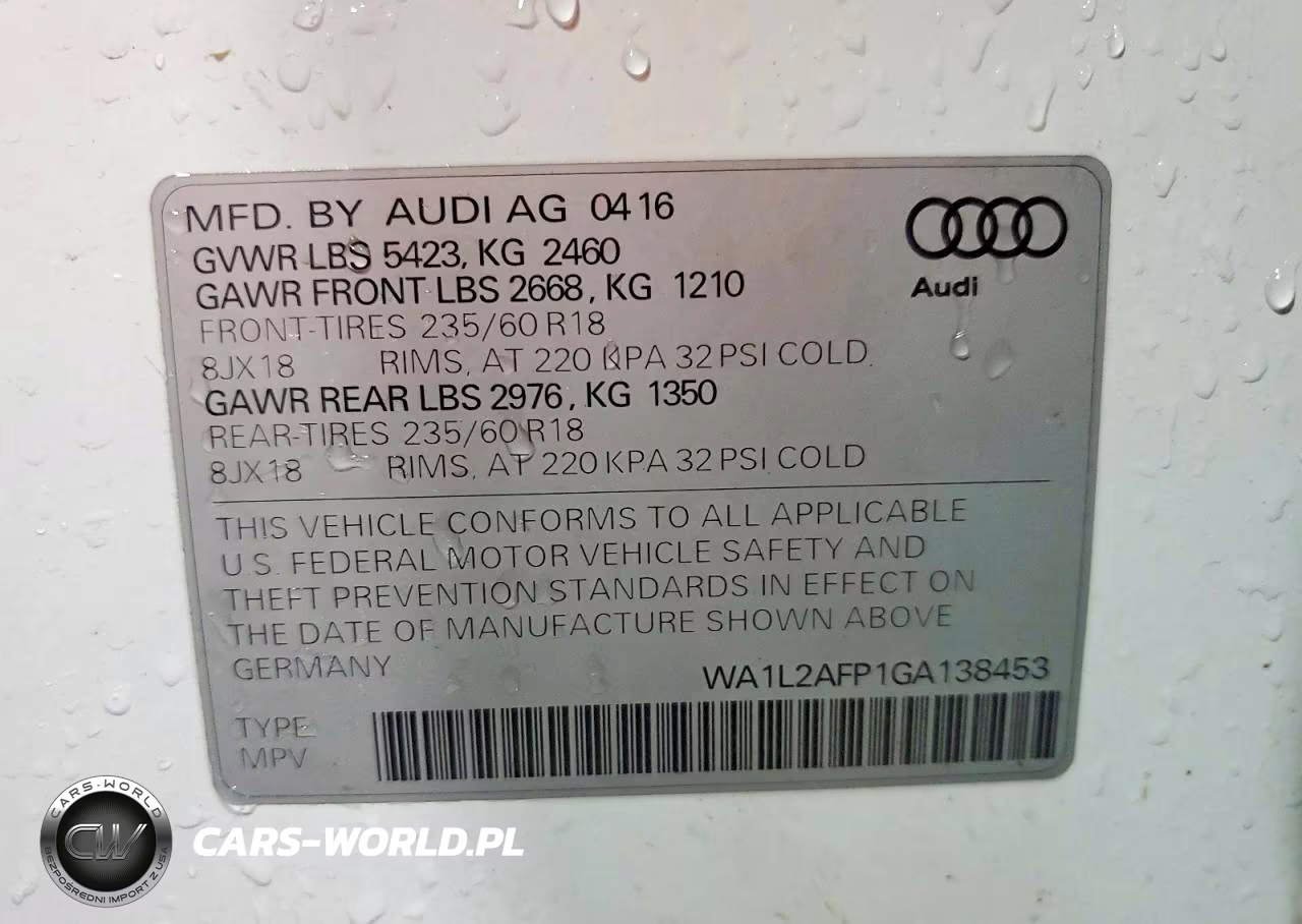 2016 Audi Q5 Premium Plus VIN:WA1L2AFP1GA138453 - 13