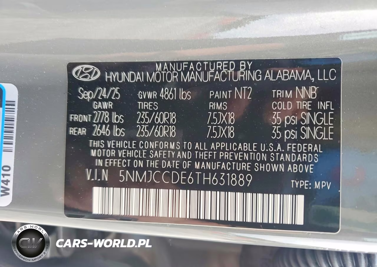 2026 Hyundai Tucson Sel Convenience VIN:5NMJCCDE6TH631889 - 13