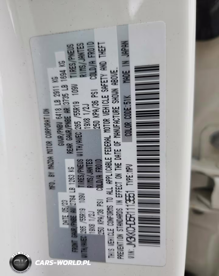 2024 Mazda Cx-90 Preferred Plus VIN:JM3KKCHD5R1113551 - 14