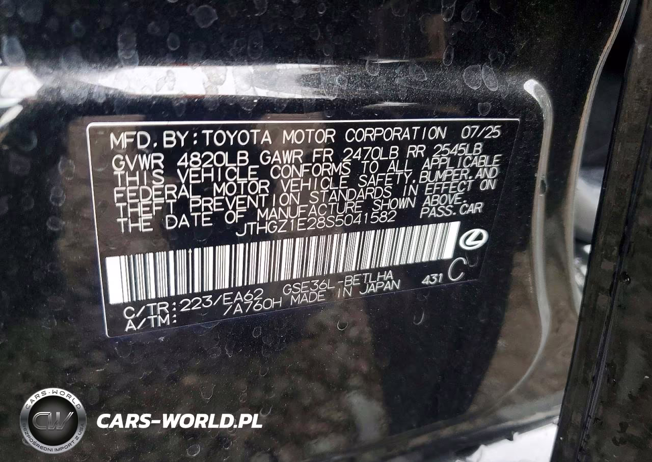 2025 Lexus Is 350 F Sport VIN:JTHGZ1E28S5041582 - 13