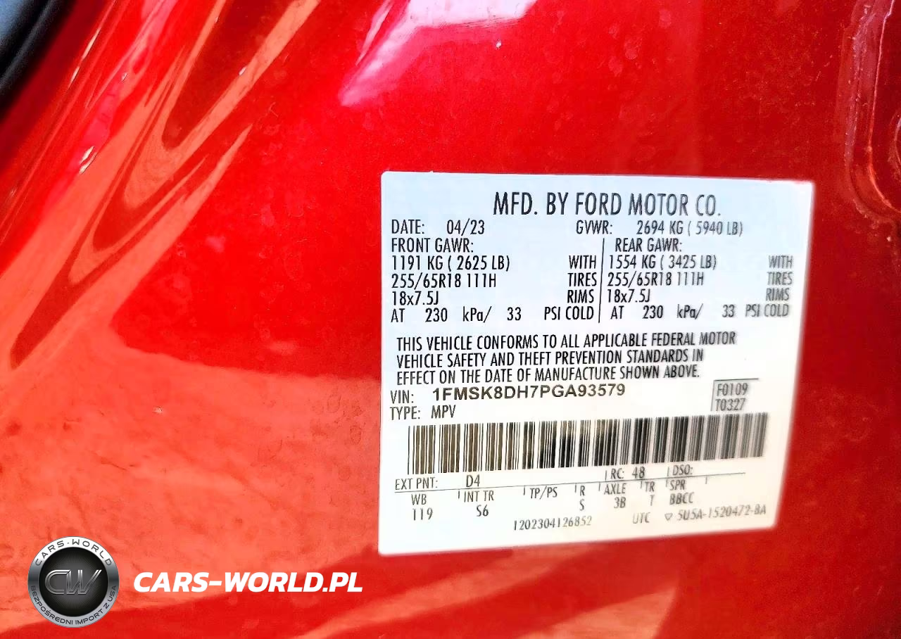 2023 Ford Explorer Xlt VIN:1FMSK8DH7PGA93579 - 13