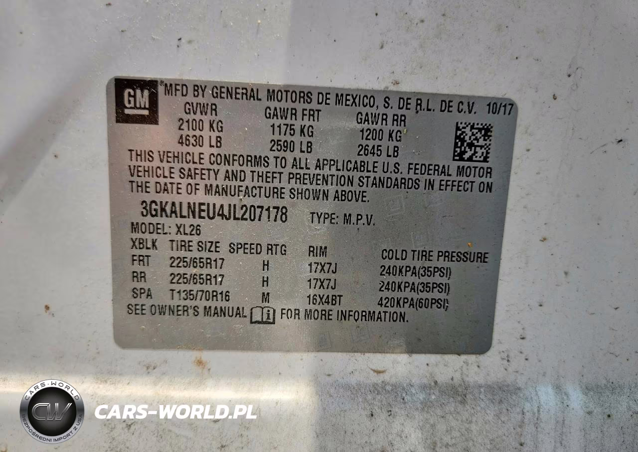 2018 GMC Terrain Sle VIN:3GKALNEU4JL207178 - 13