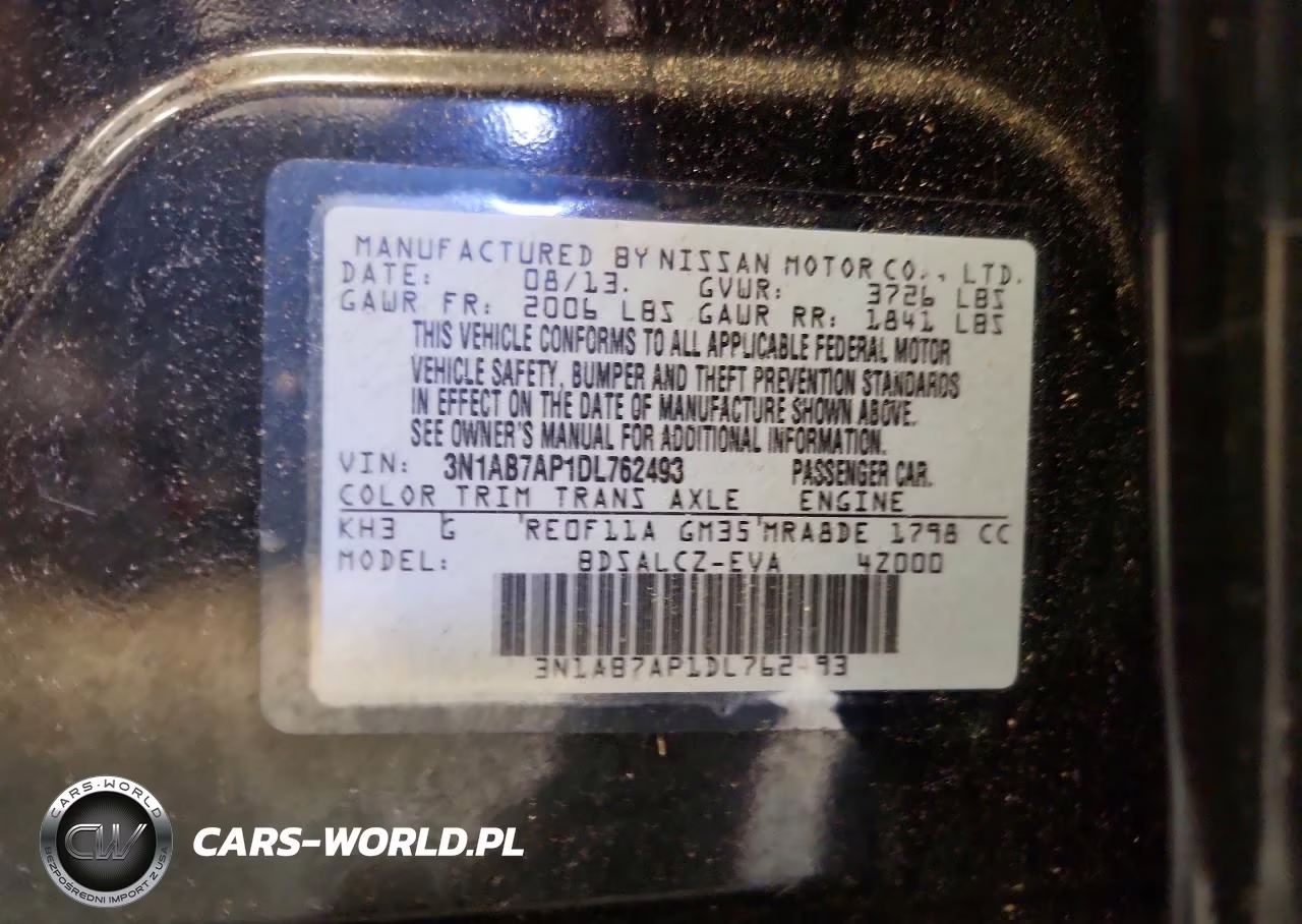2013 Nissan Sentra S VIN:3N1AB7AP1DL762493 - 12