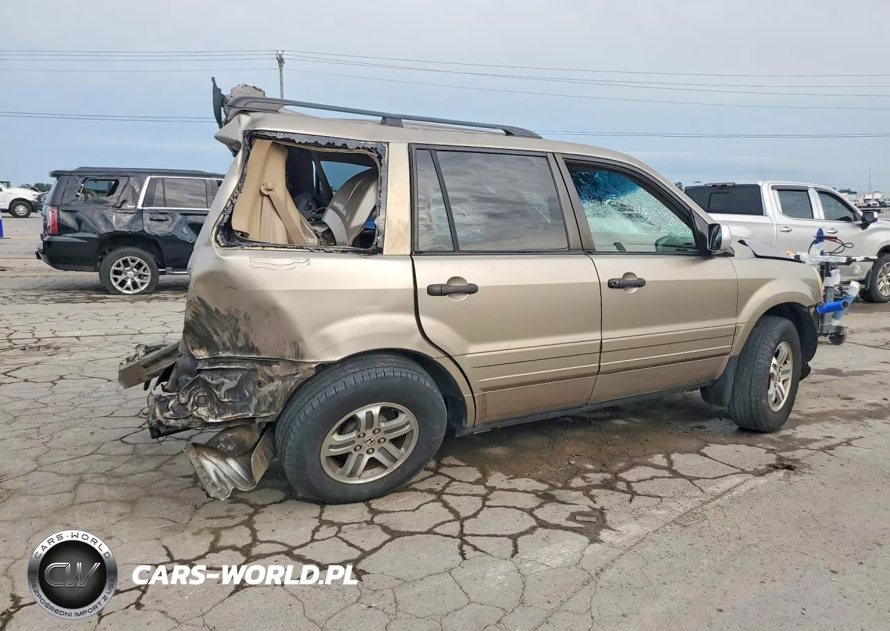 2004 Honda Pilot Exl VIN:2HKYF186X4H586568 - 3