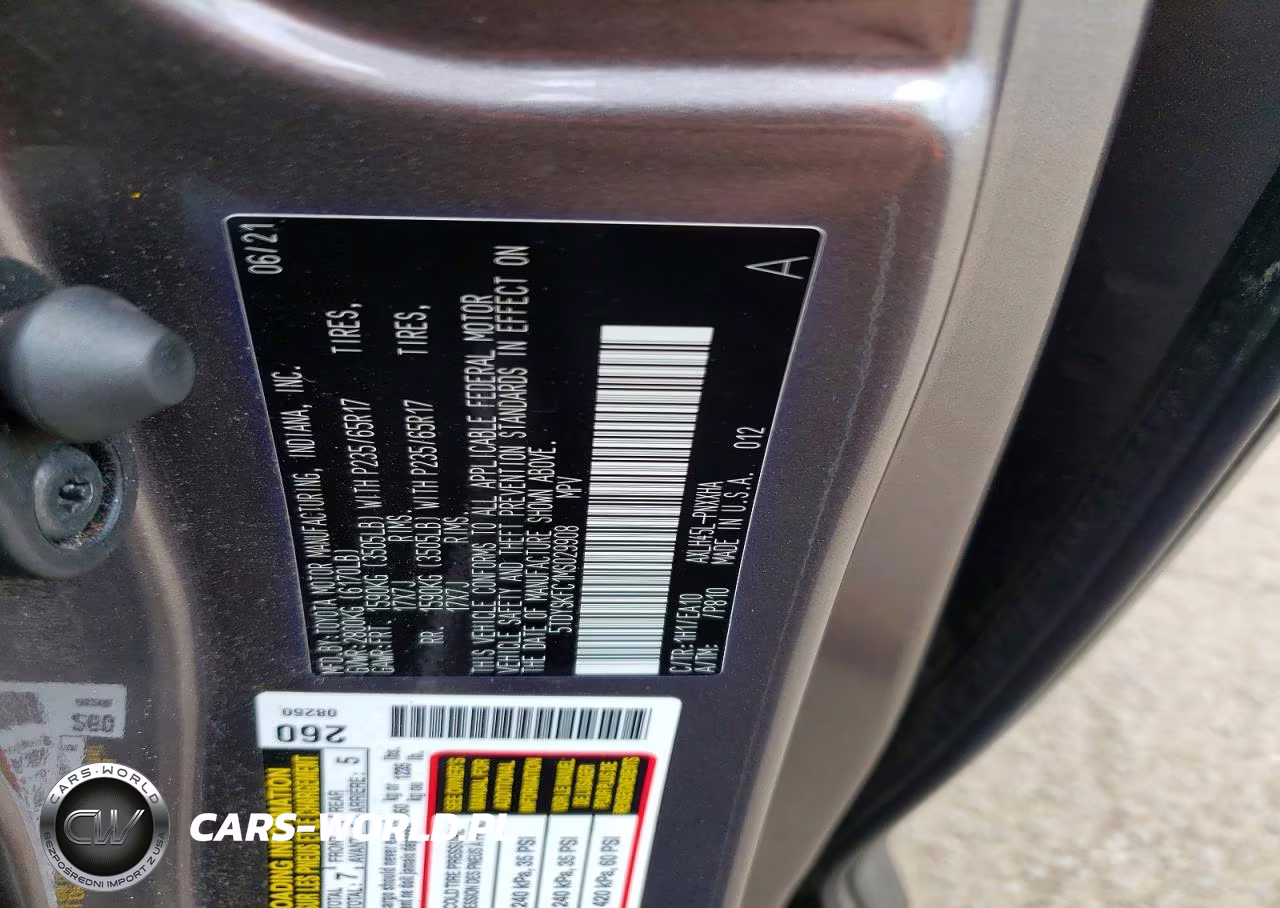 2021 Toyota Sienna Xle VIN:5TDYSKFC1MS029908 - 13