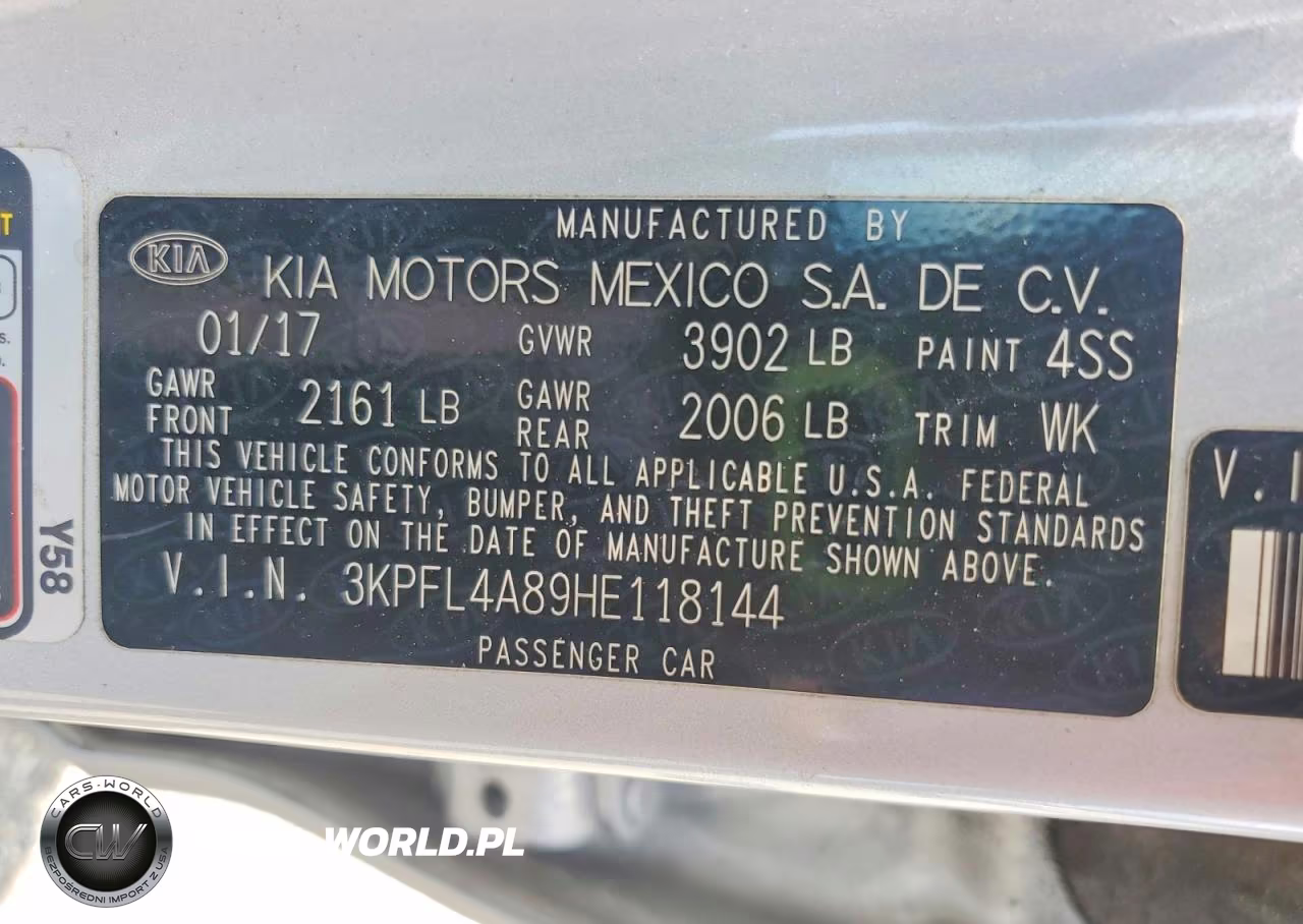 2017 Kia Forte Ex VIN:3KPFL4A89HE118144 - 12