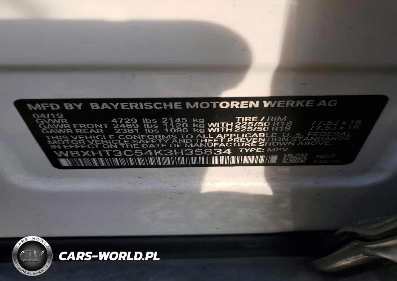 2019 BMW X1 xDrive28I VIN:WBXHT3C54K3H35834 - 13